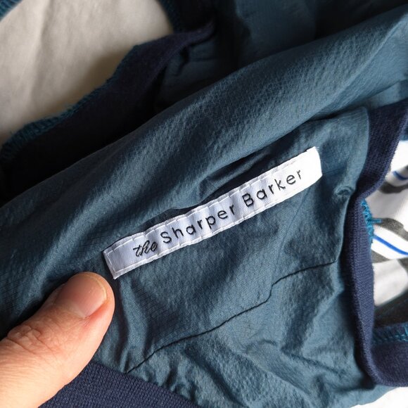 NWOT The Sharper Barker Midnight rain jacket / windbreaker dog jacket size 1 - Picture 4 of 9